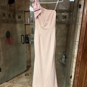 Eliza J high low dress. color blush